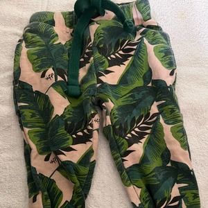Freshly Picked Palm Leaf Pink/Green Joggers Size 6 Months